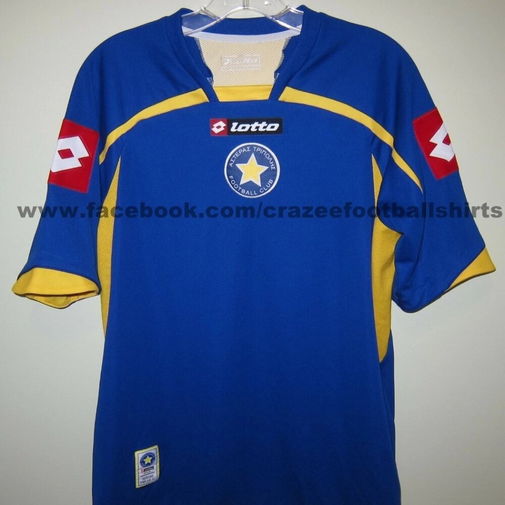 mint❤️vintage ASTERAS TRIPOLIS FC 2010-12 away shirt Lotto M GB38/40" Greece